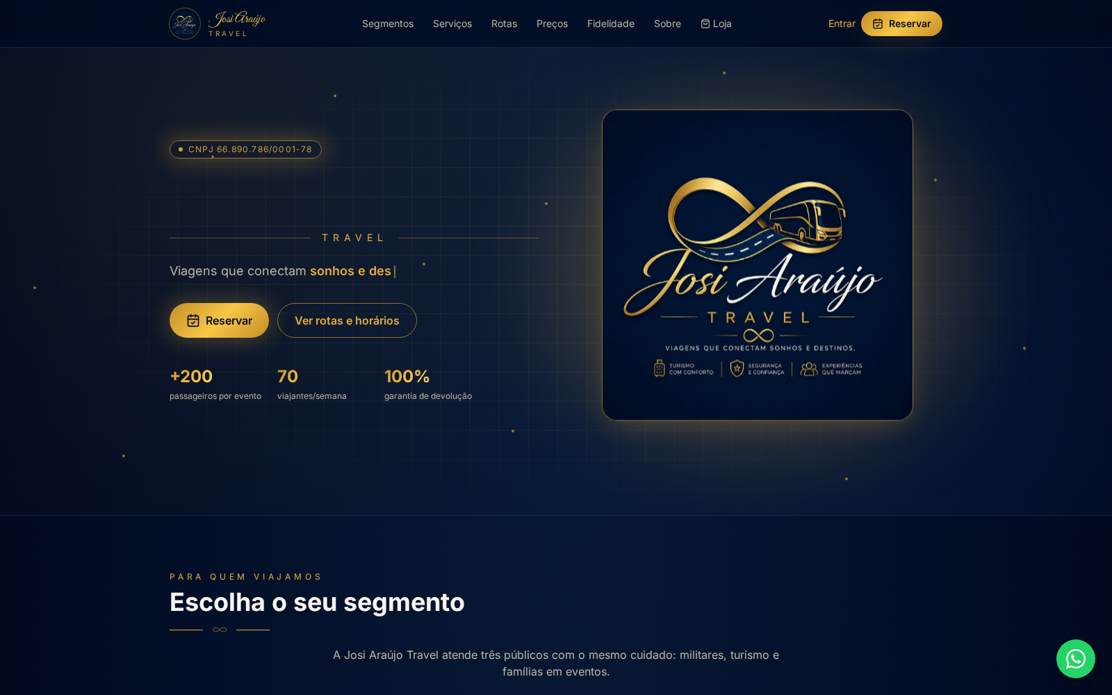 Site Josi Araújo Transportes
