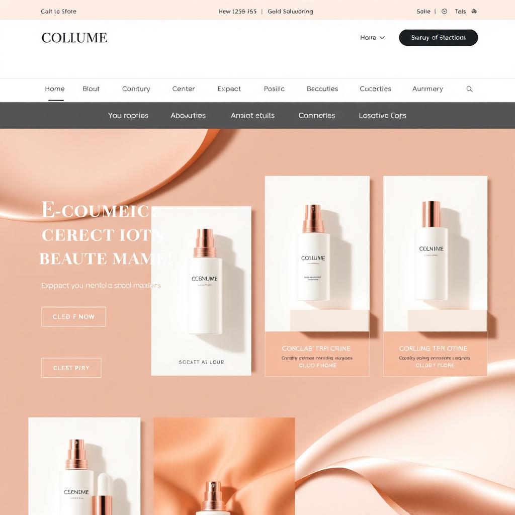 Modelo de loja virtual: Beleza & Cosméticos